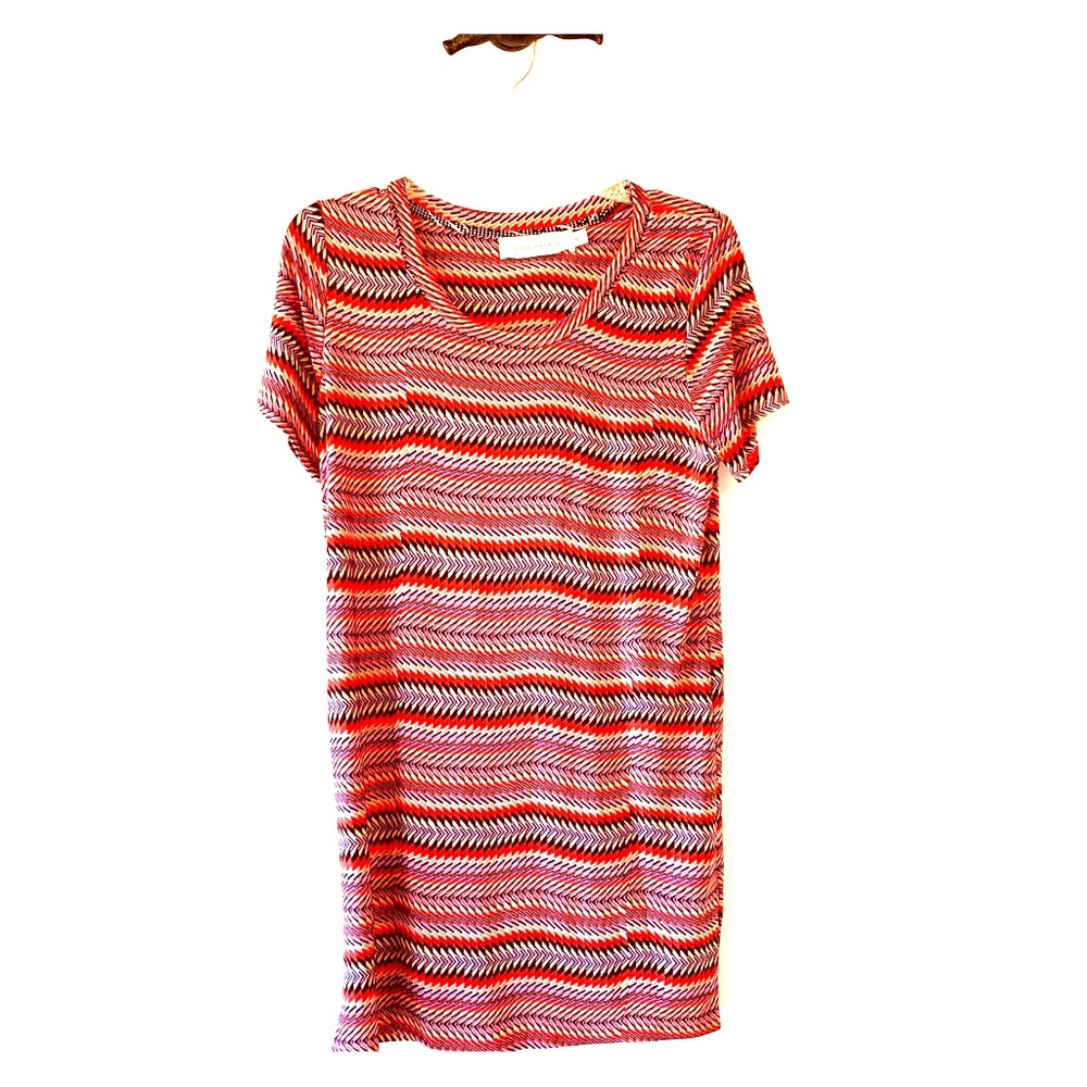 T-Bags Los Angeles Red Black t-shirt Dress Med
